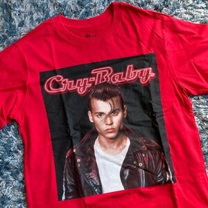 Cry-Baby Red Graphic T-Shirt Size Small